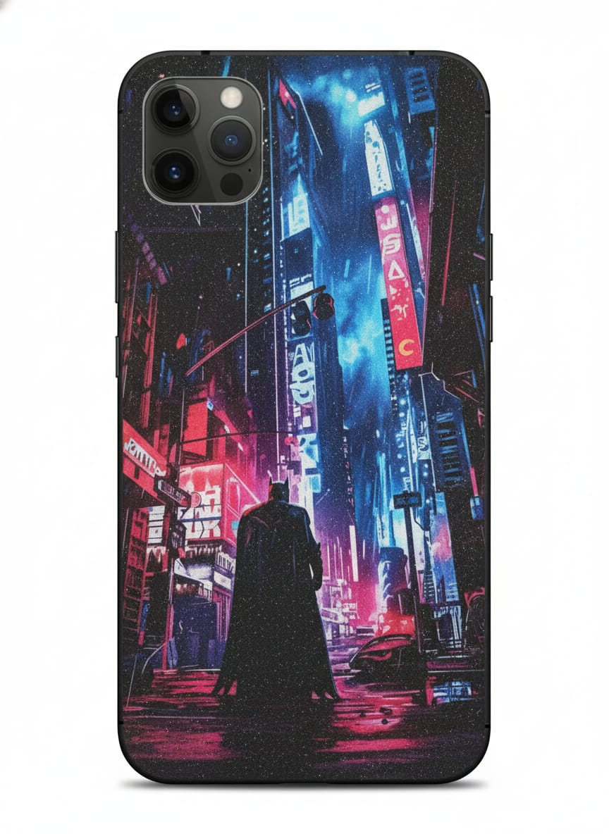 Batman Neon Gotham Diamond style Mobile Skin