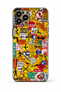 Colorful Road Sign Smartphone Skin